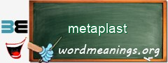 WordMeaning blackboard for metaplast